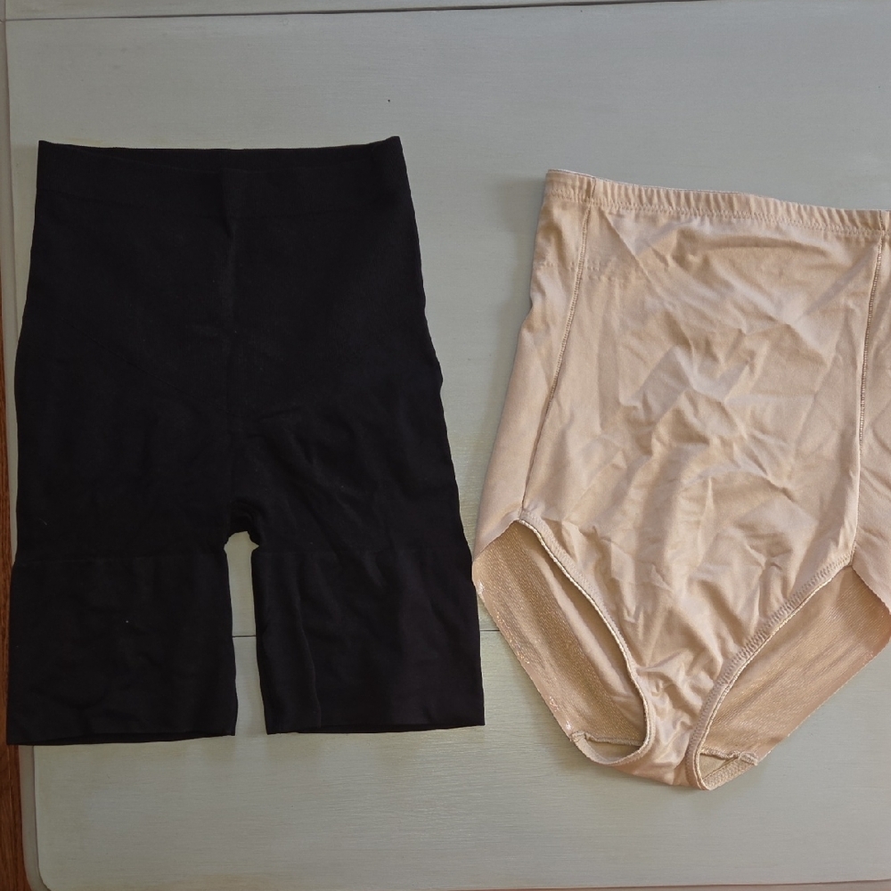 Black and Beige Shapewear Set
